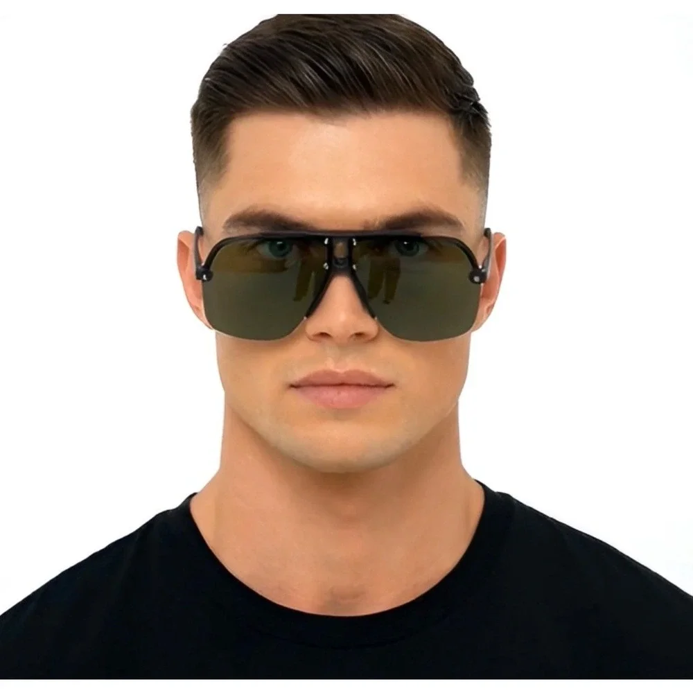 Sunglasses Square Rimless UV400 Protection Sport Outdoor Beach Wear Lentes Gafas